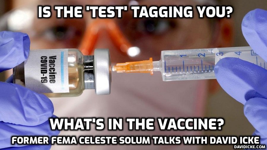 Former FEMA operative Celeste Solum talks with David Icke: ‘The Covid tests are magnetically tagging you and the vaccine is designed for mass depopulation and the synthetic transformation of the human body’ – David Icke