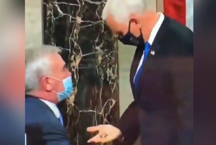 Pence Received Odd Coin In A Handshake After Certifying Election | Populist Press 2021 ©