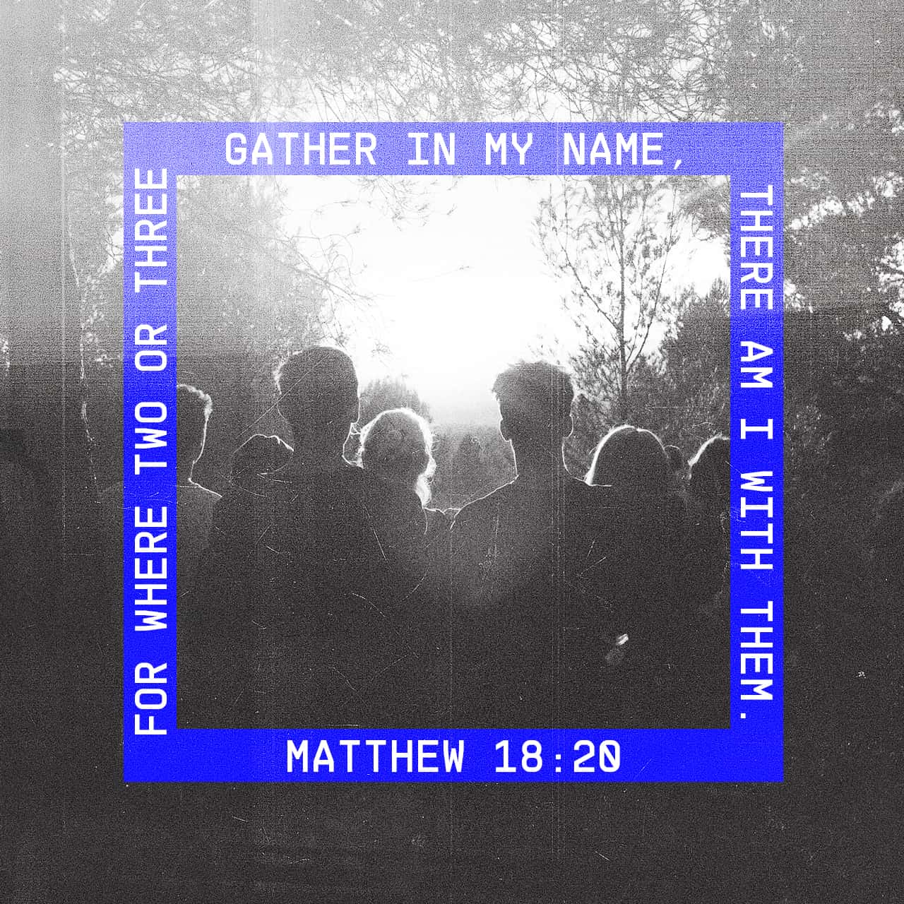 Mattithyahu (Matthew) 18:20 “For where two or three are gathered together in My Name, there I am in their midst.” | The Scriptures 2009 (TS2009) | Download The Bible App Now