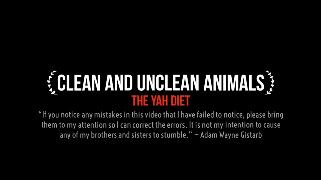 Clean And Unclean Animals