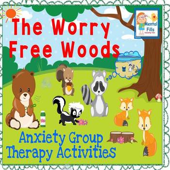 Cut and Paste Activities in The Worry Free Woods for Anxiety Groups