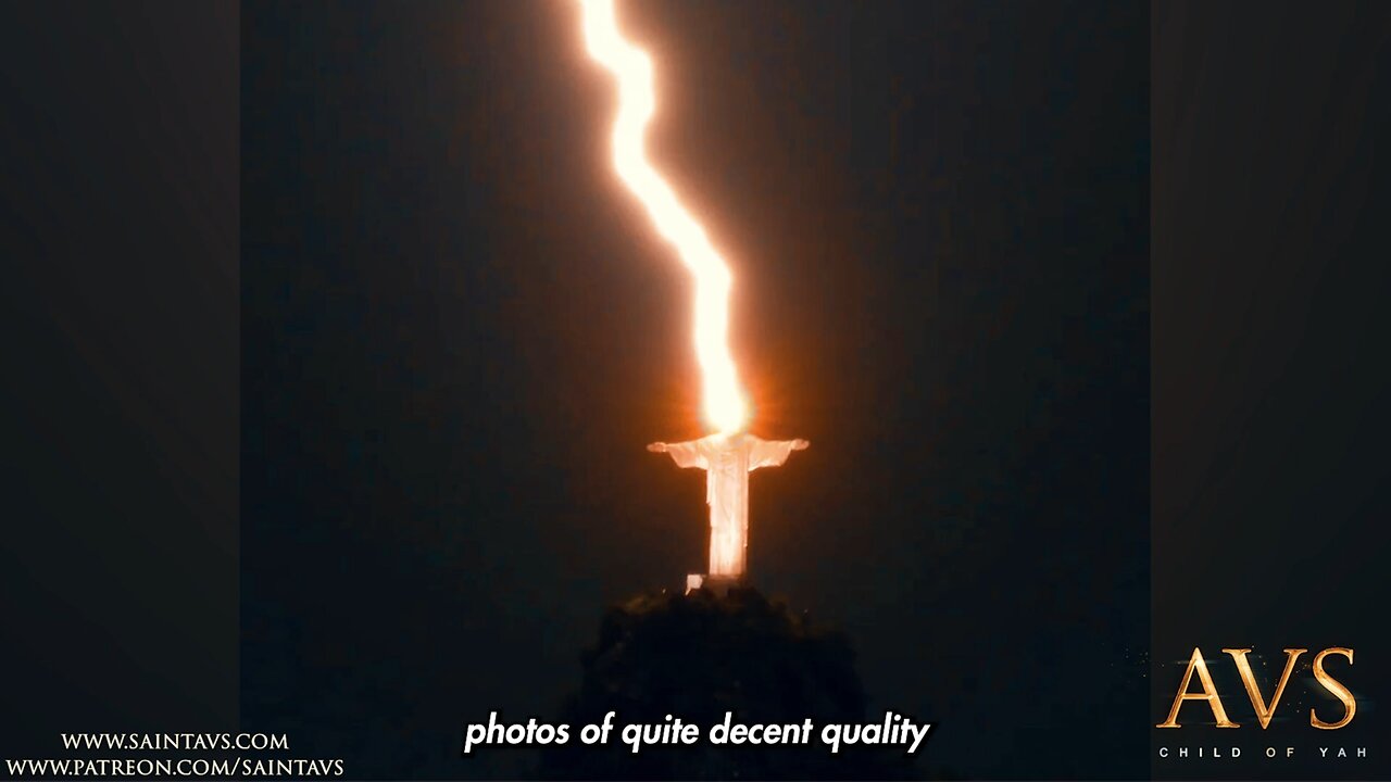 Lightning Strikes the Statue of Jesus in Brazil pt.2