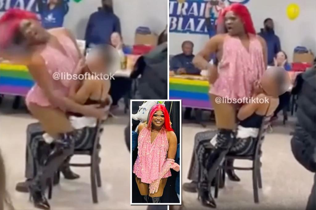 Girl straddled by drag queen sparks outrage at North Carolina school