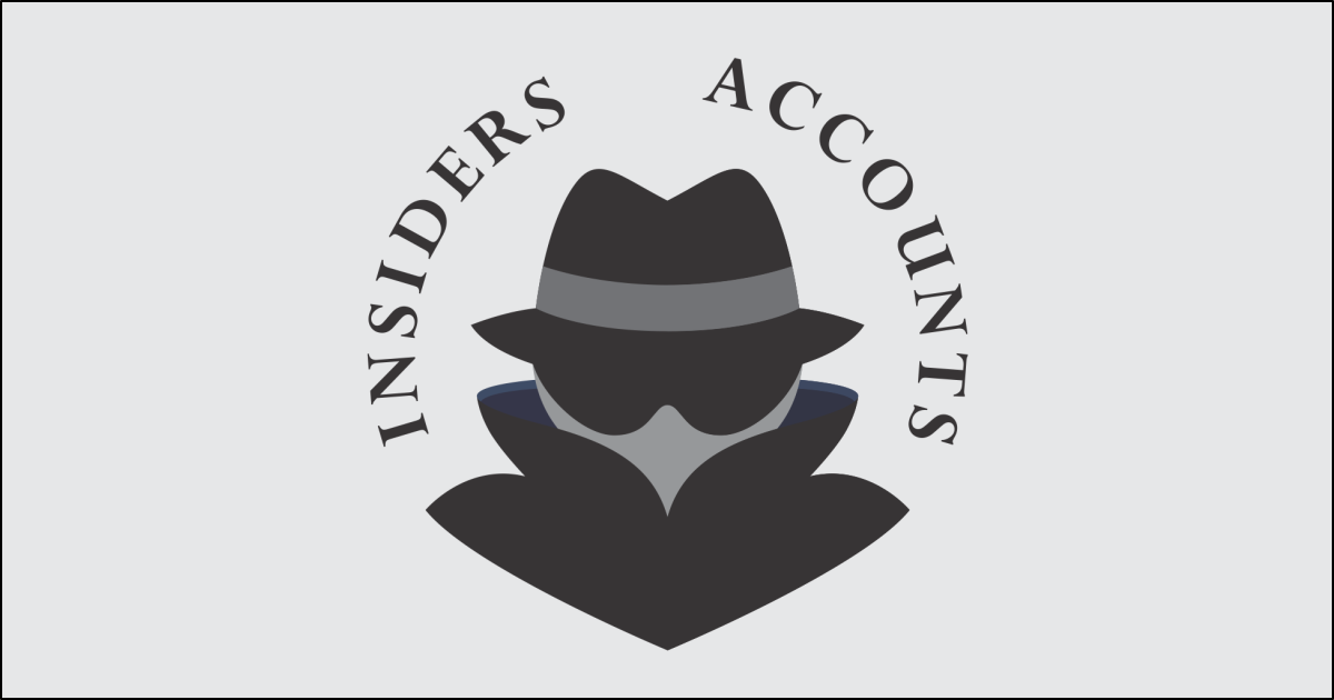 INSIDERS ACCOUNTS