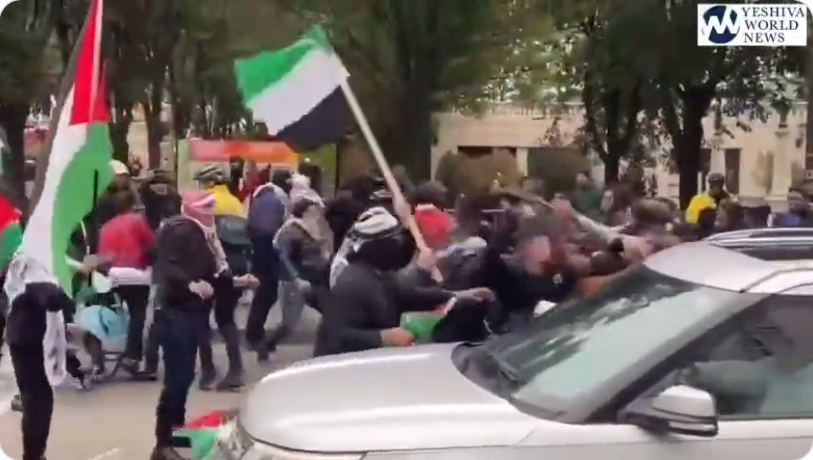 Pro-Hamas protesters beat Black Hebrew Israelites with Palestinian flags - in Chicago - The Midwesterner