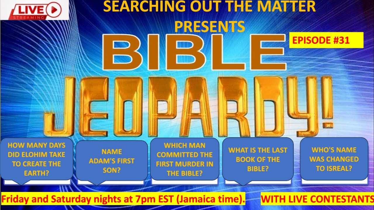 BIBLE JEOPARDY #31 - YouTube