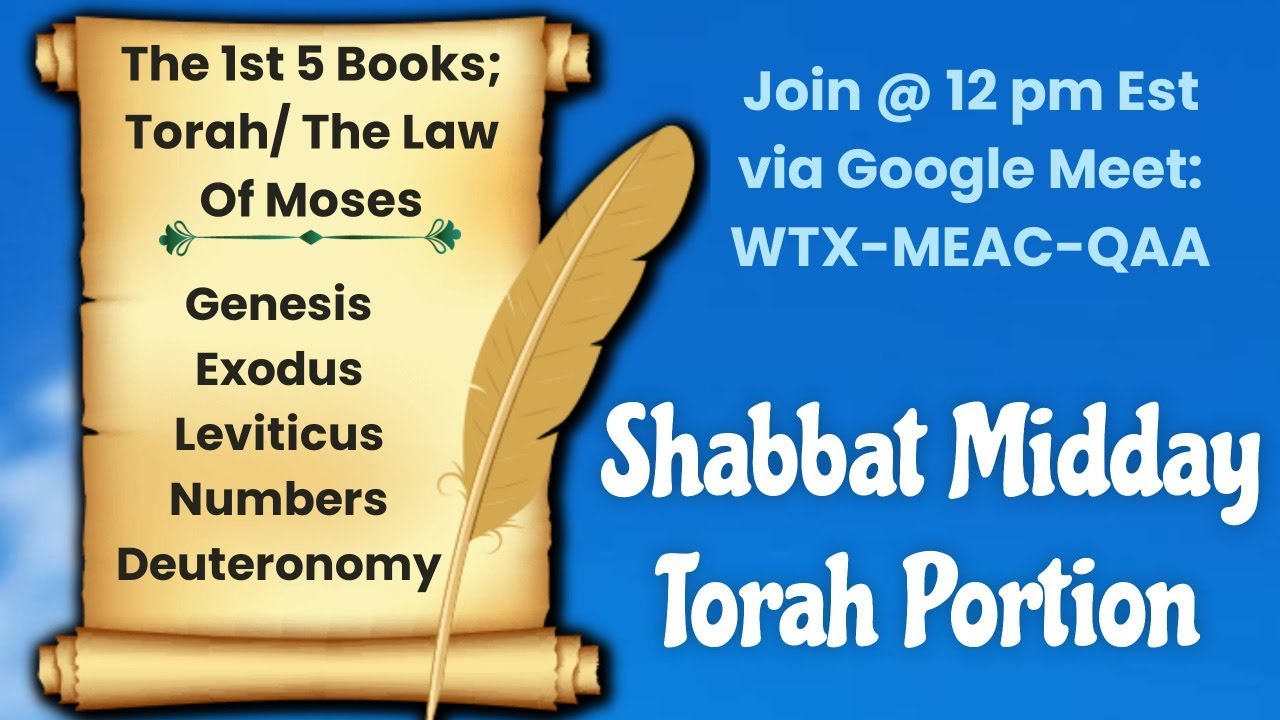 "Exodus 29" Shabbat Midday Torah Portion (5/4/24) - YouTube